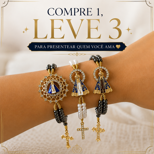 Terço de Pulso de Nossa Senhora - COMPRE 1, LEVE 3